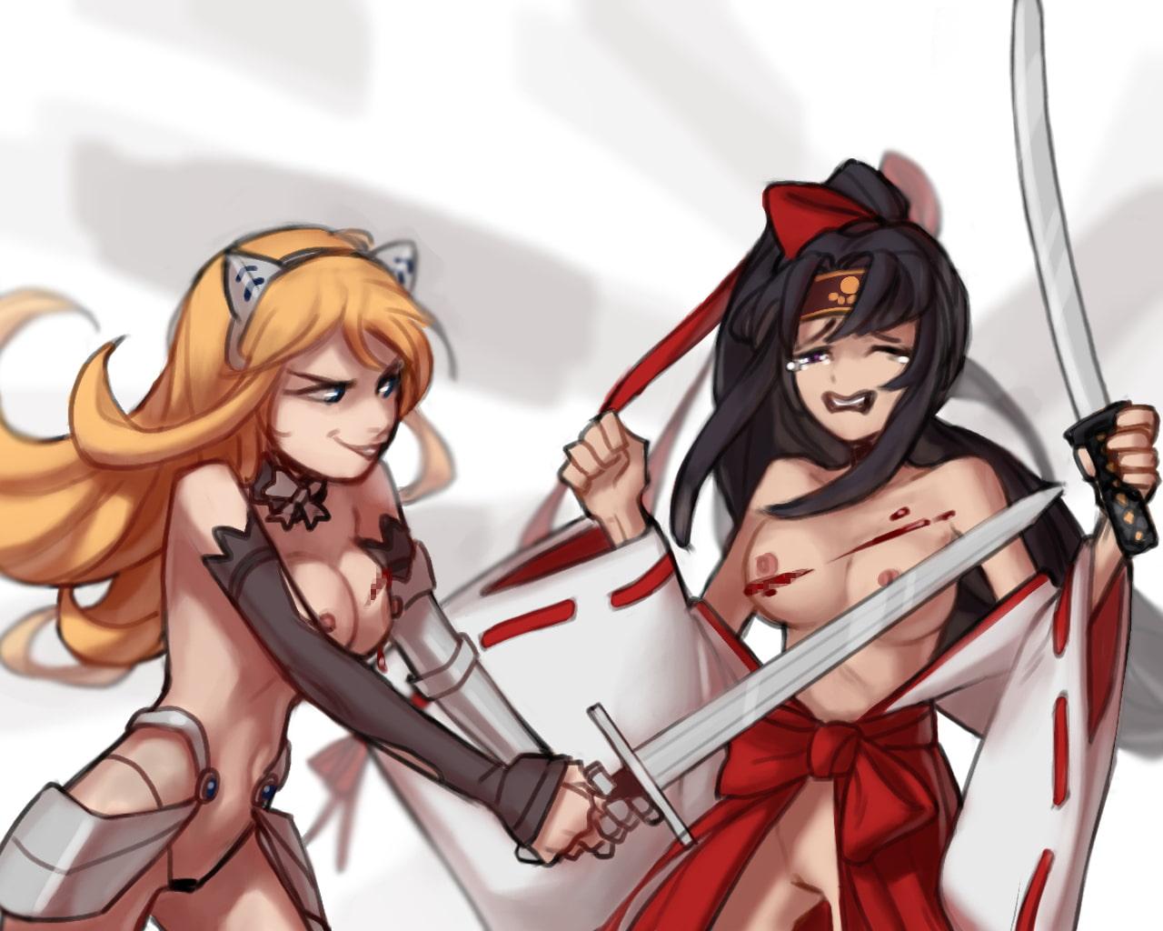 剣の王女-剣の戦い-死へのキャットファイト! スマッシュおっぱい!