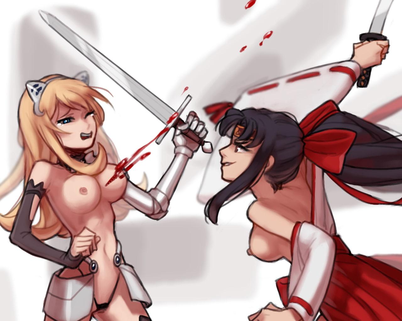 剣の王女-剣の戦い-死へのキャットファイト! スマッシュおっぱい!