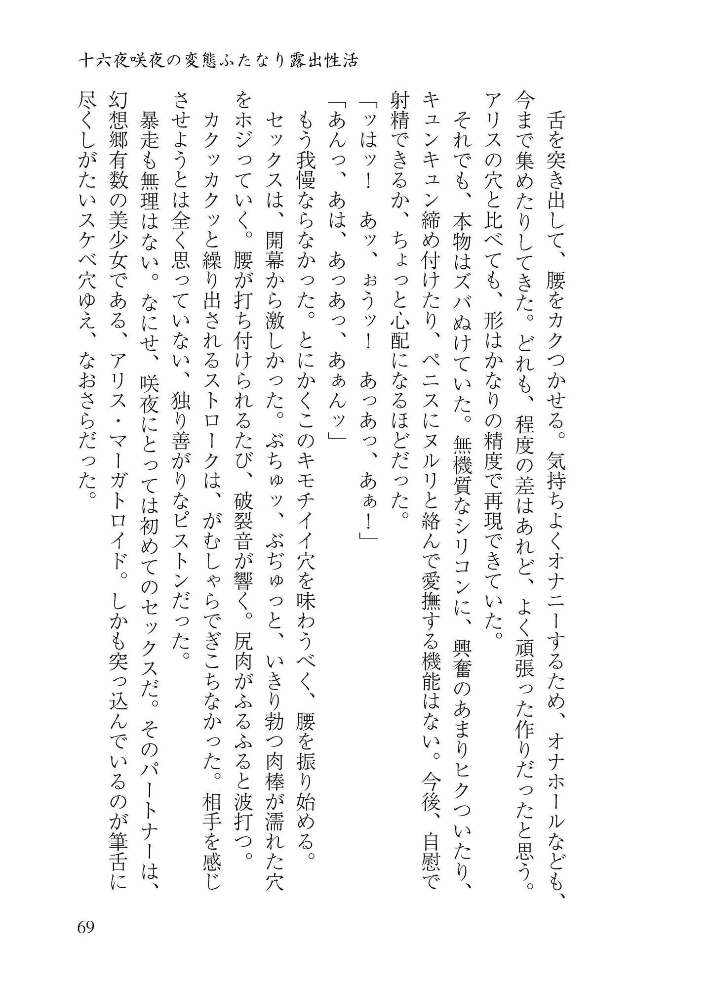 十六夜咲夜のドスケベ性活