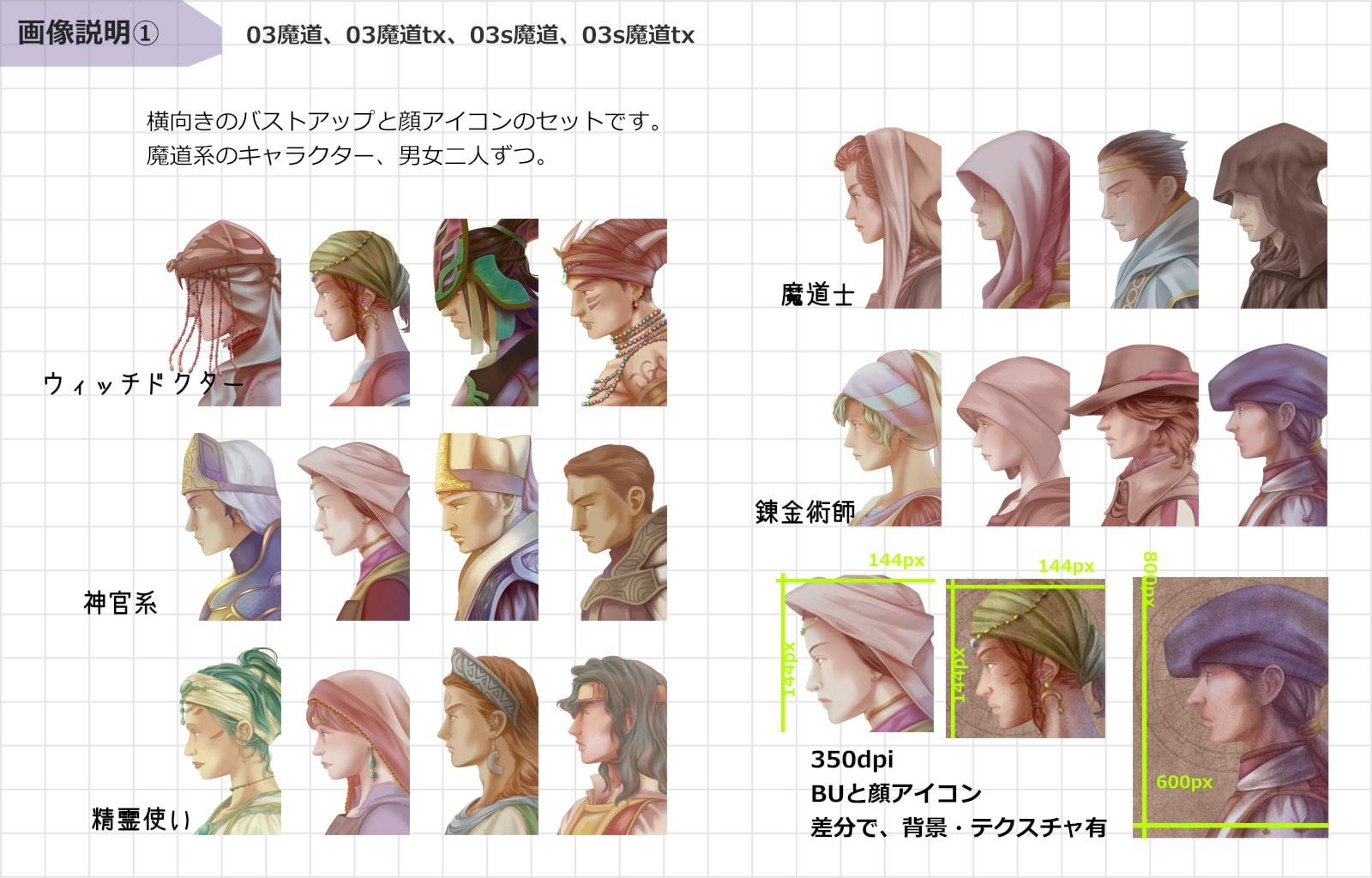 顔アイコン【FaceIcon4】横顔B