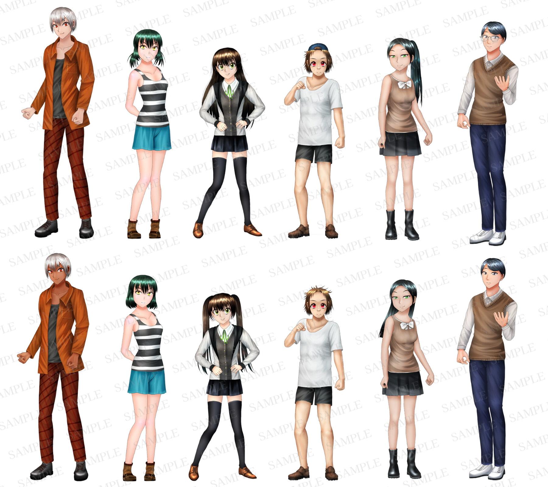 RPG立ち絵素材集2【歩行・顔・SV戦闘用素材付属】