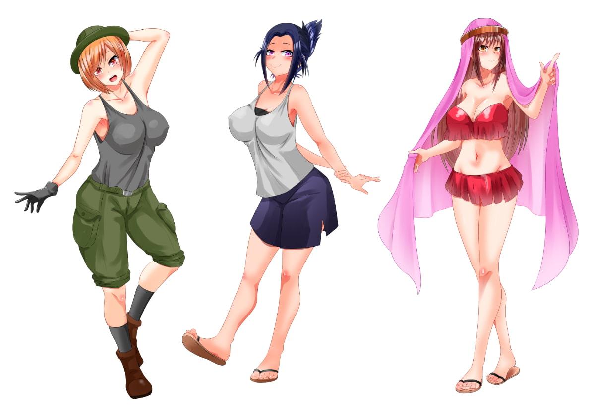 女の子だらけの島