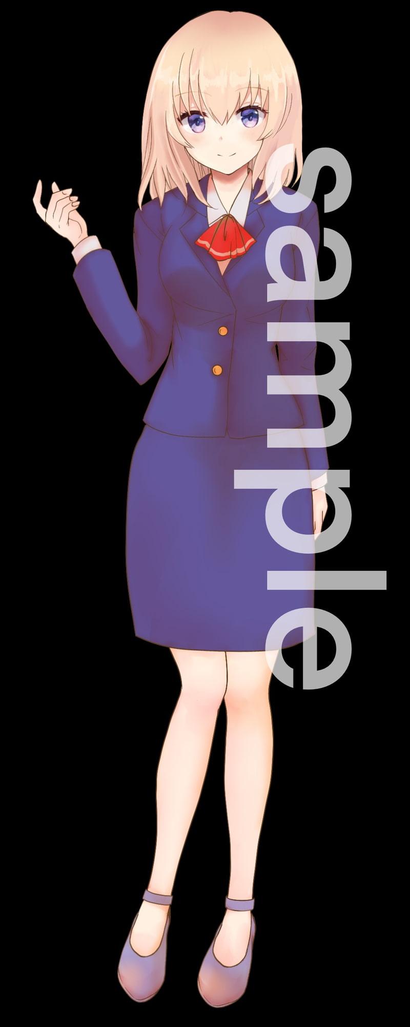 教師・OL風立ち絵7