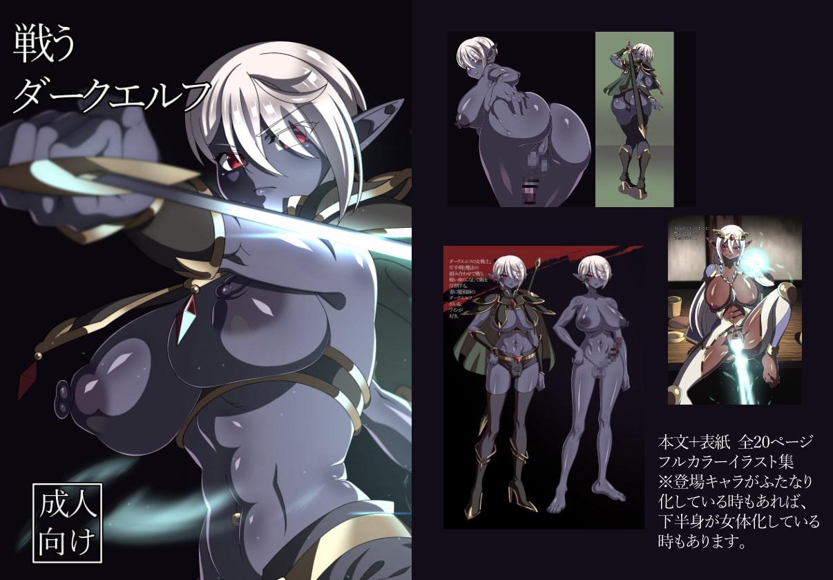 戦うダークエルフ