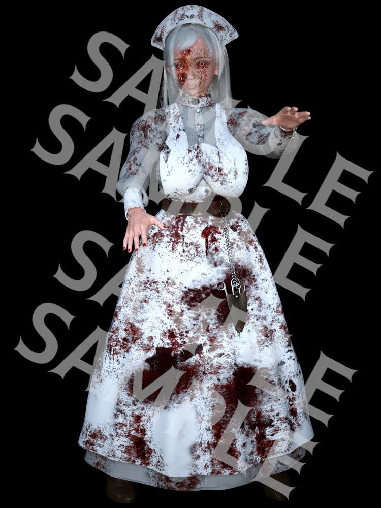 素材屋☆歌う宝石箱☆エネミー素材01(ゾンビ、ゾンビナース、ゾンビメイジ)