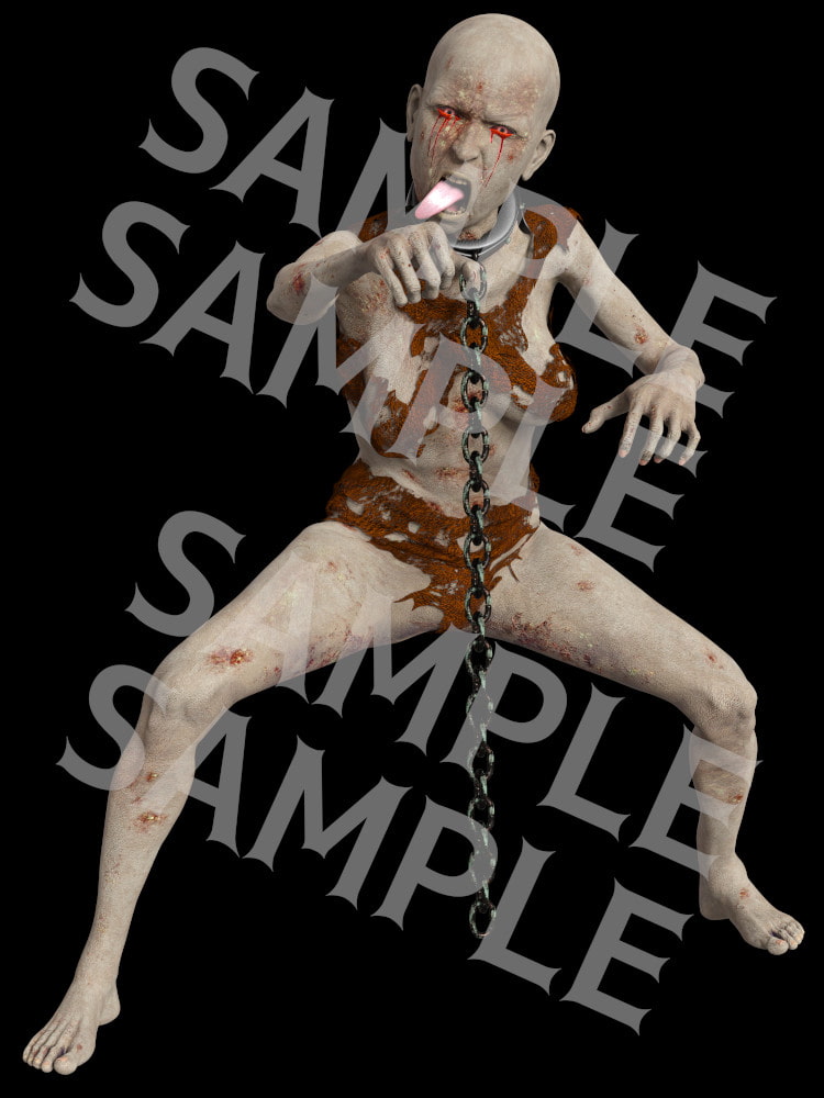 素材屋☆歌う宝石箱☆エネミー素材01(ゾンビ、ゾンビナース、ゾンビメイジ)