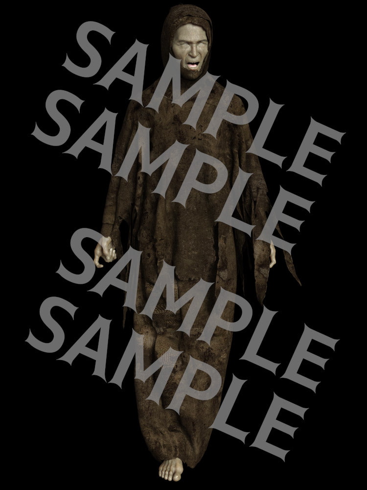 素材屋☆歌う宝石箱☆エネミー素材01(ゾンビ、ゾンビナース、ゾンビメイジ)