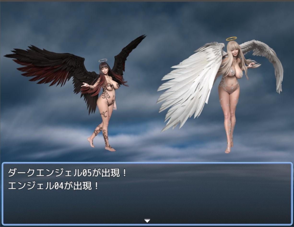 素材屋☆歌う宝石箱☆画像素材(聖天使&闇天使)