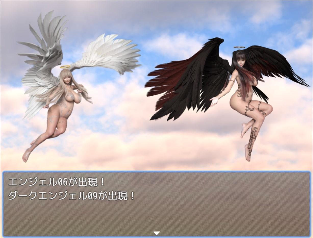 素材屋☆歌う宝石箱☆画像素材(聖天使&闇天使)