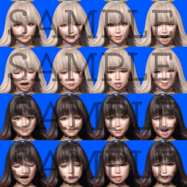 素材屋☆歌う宝石箱☆画像素材(聖天使&闇天使)