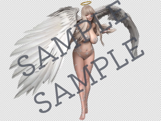 素材屋☆歌う宝石箱☆画像素材(聖天使&闇天使)