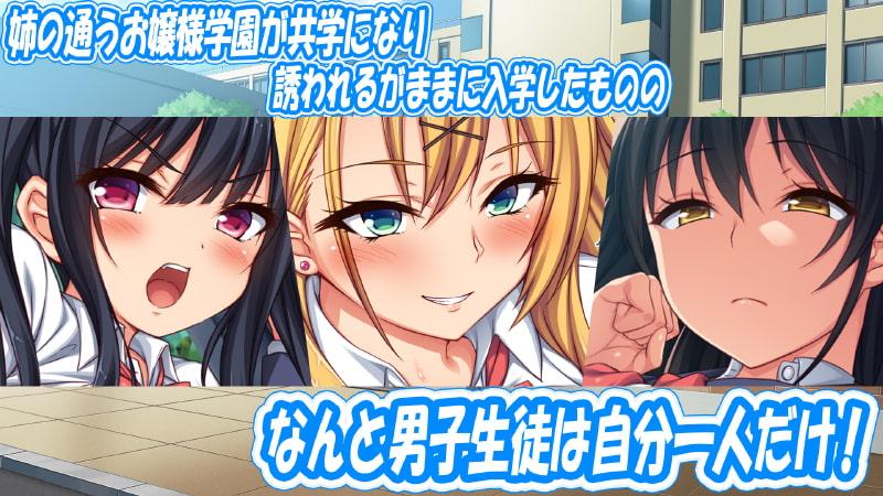 お嬢様学園に男子1人 絶倫チンポで友達100人出来るかな?