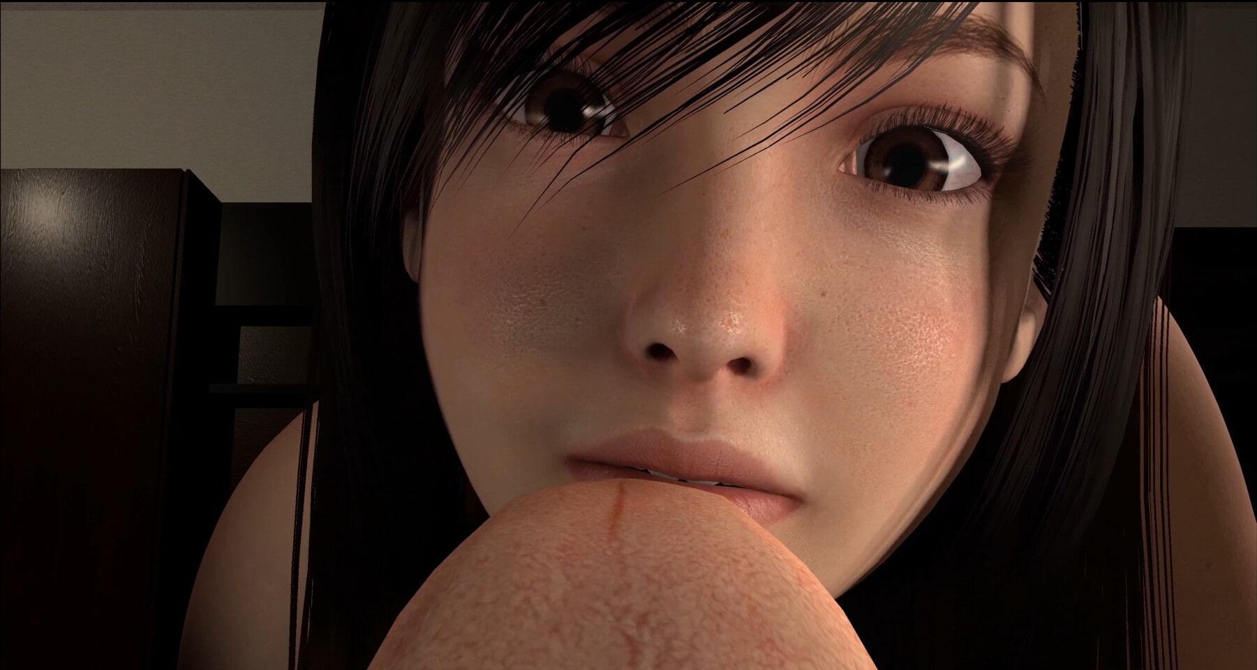 彼女の家で、お泊り初エッチ 2D版