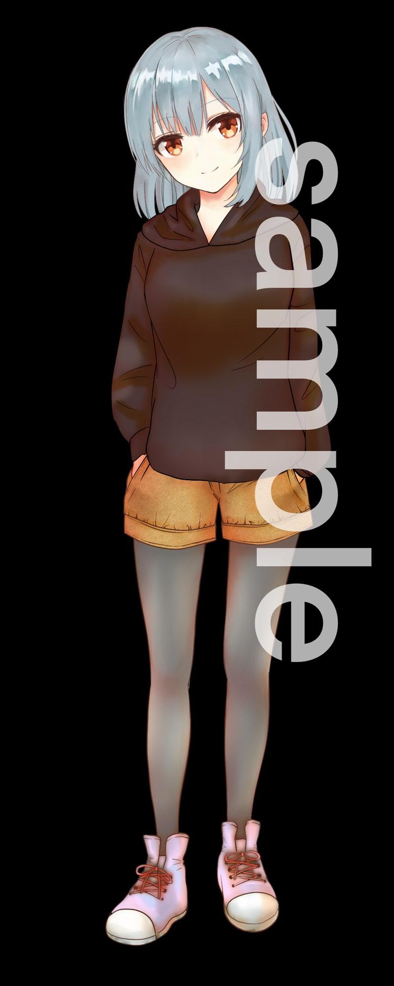 私服の女の子立ち絵5