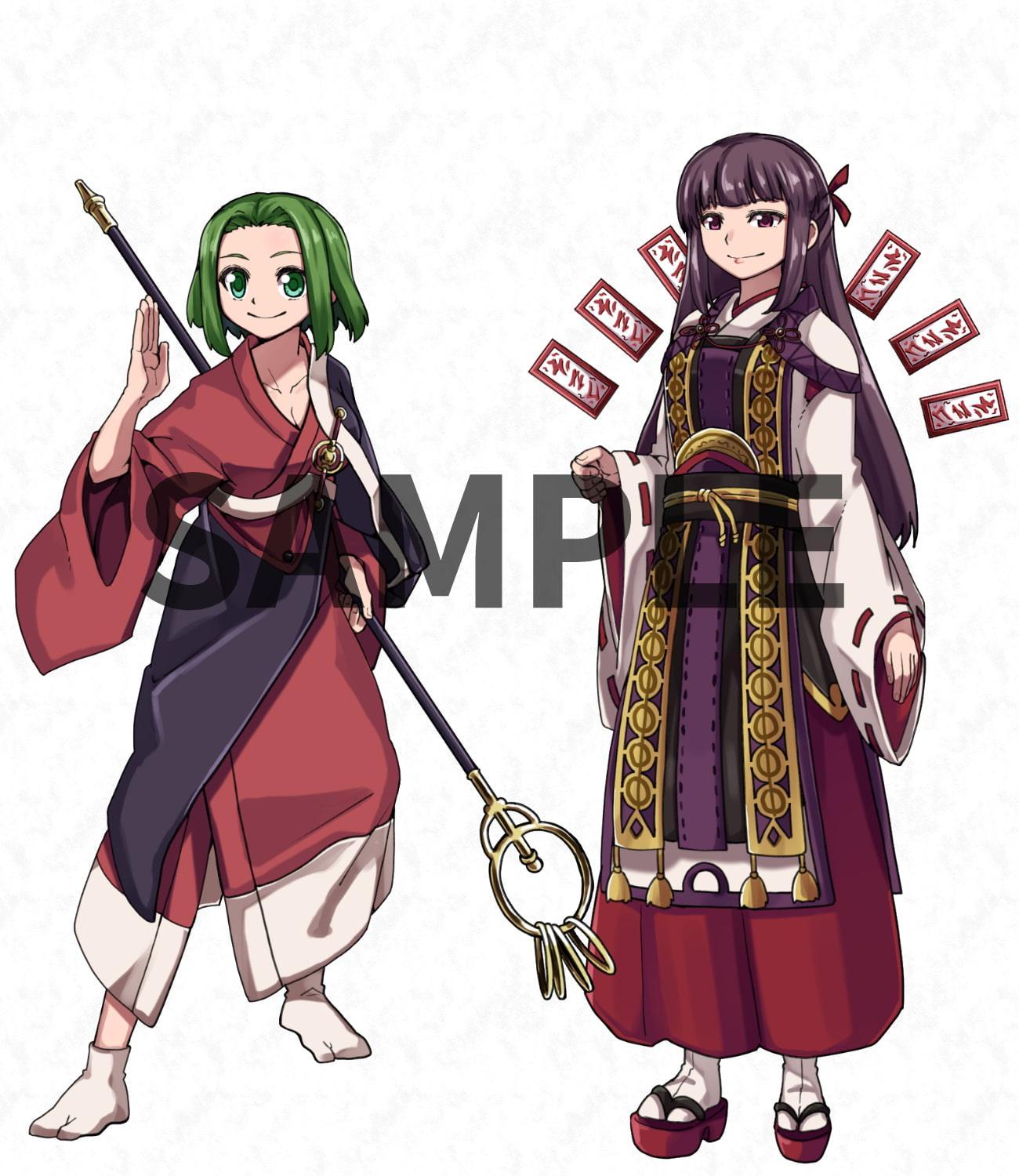 ファンタジーキャラクター 立ち絵素材 和風 女性