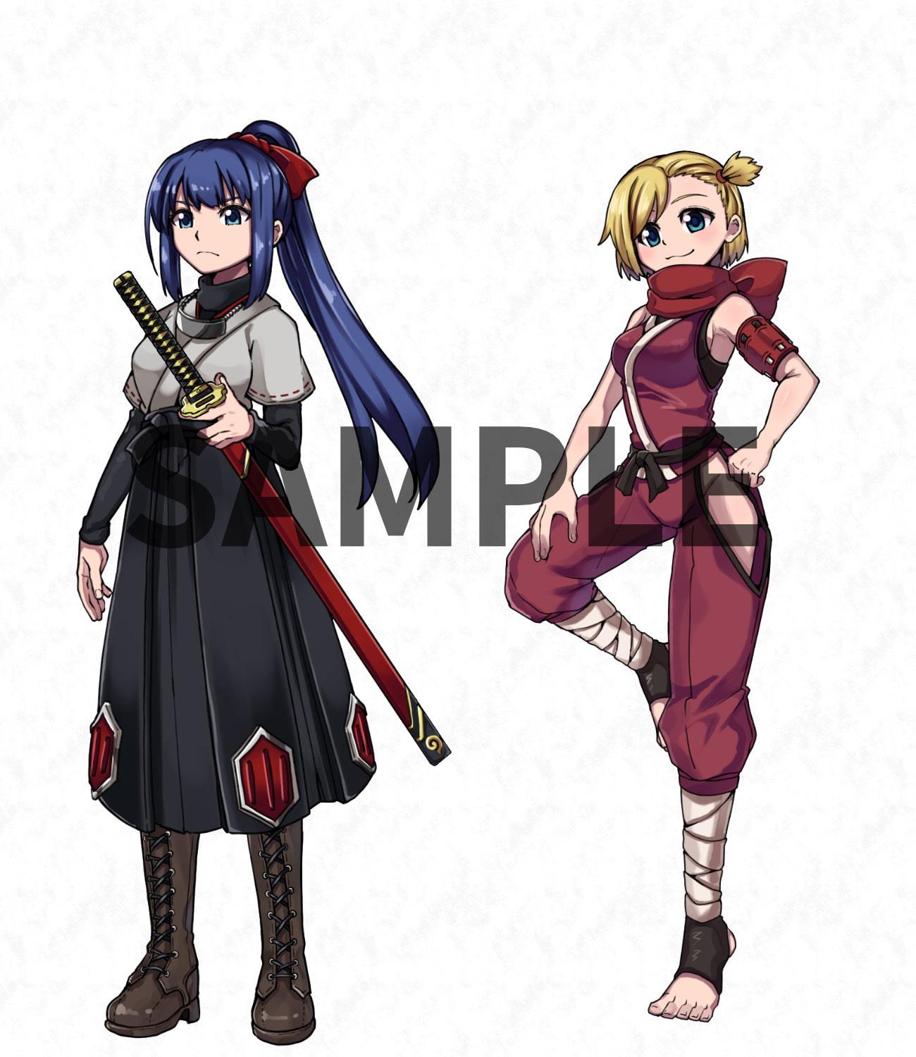 ファンタジーキャラクター 立ち絵素材 和風 女性