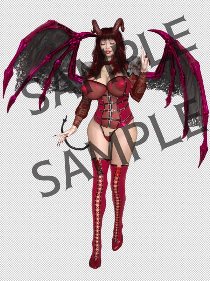 素材屋☆歌う宝石箱☆画像素材(サキュバス&エルダーサキュバス)