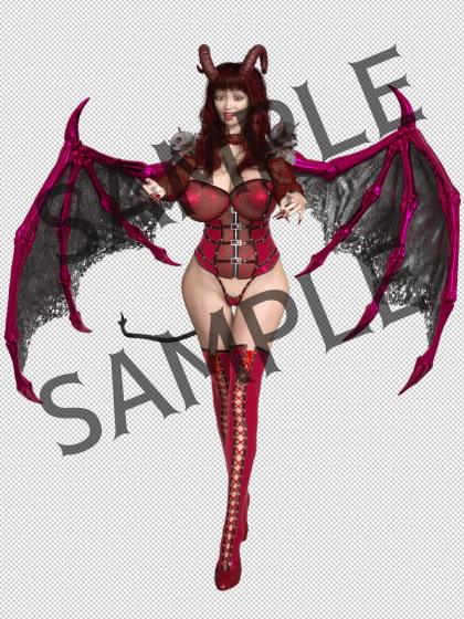 素材屋☆歌う宝石箱☆画像素材(サキュバス&エルダーサキュバス)