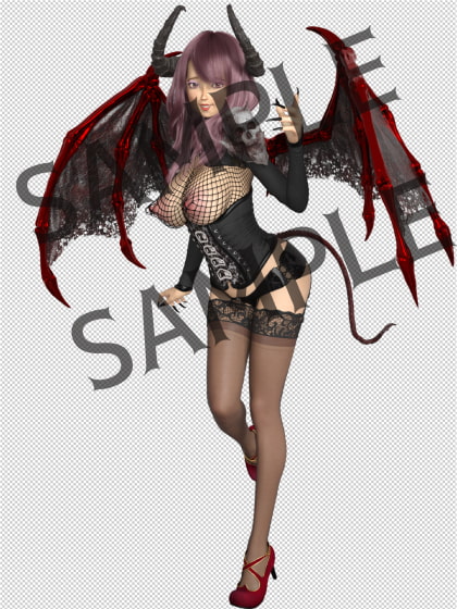 素材屋☆歌う宝石箱☆画像素材(サキュバス&エルダーサキュバス)