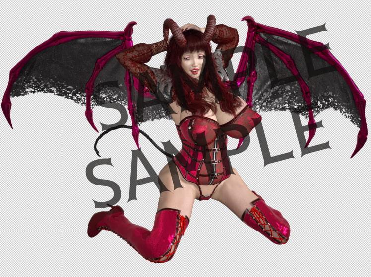 素材屋☆歌う宝石箱☆画像素材(サキュバス&エルダーサキュバス)