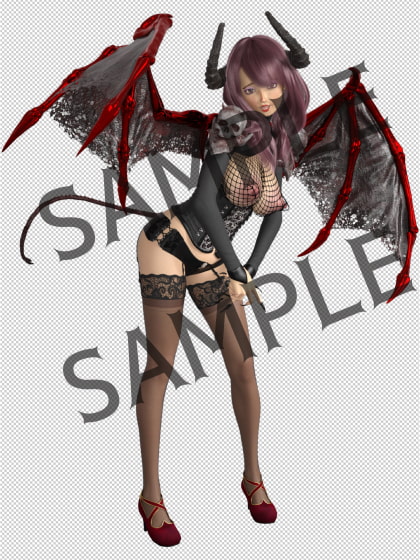 素材屋☆歌う宝石箱☆画像素材(サキュバス&エルダーサキュバス)
