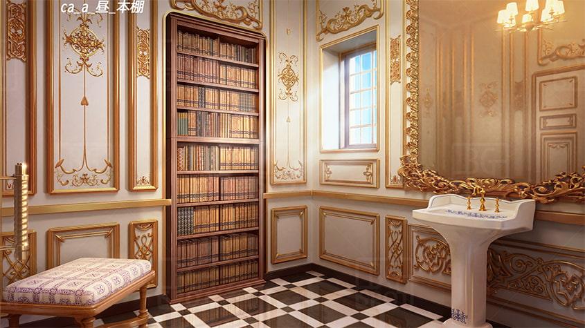 BG_豪華な部屋のトイレ、時にお風呂、あるいは…