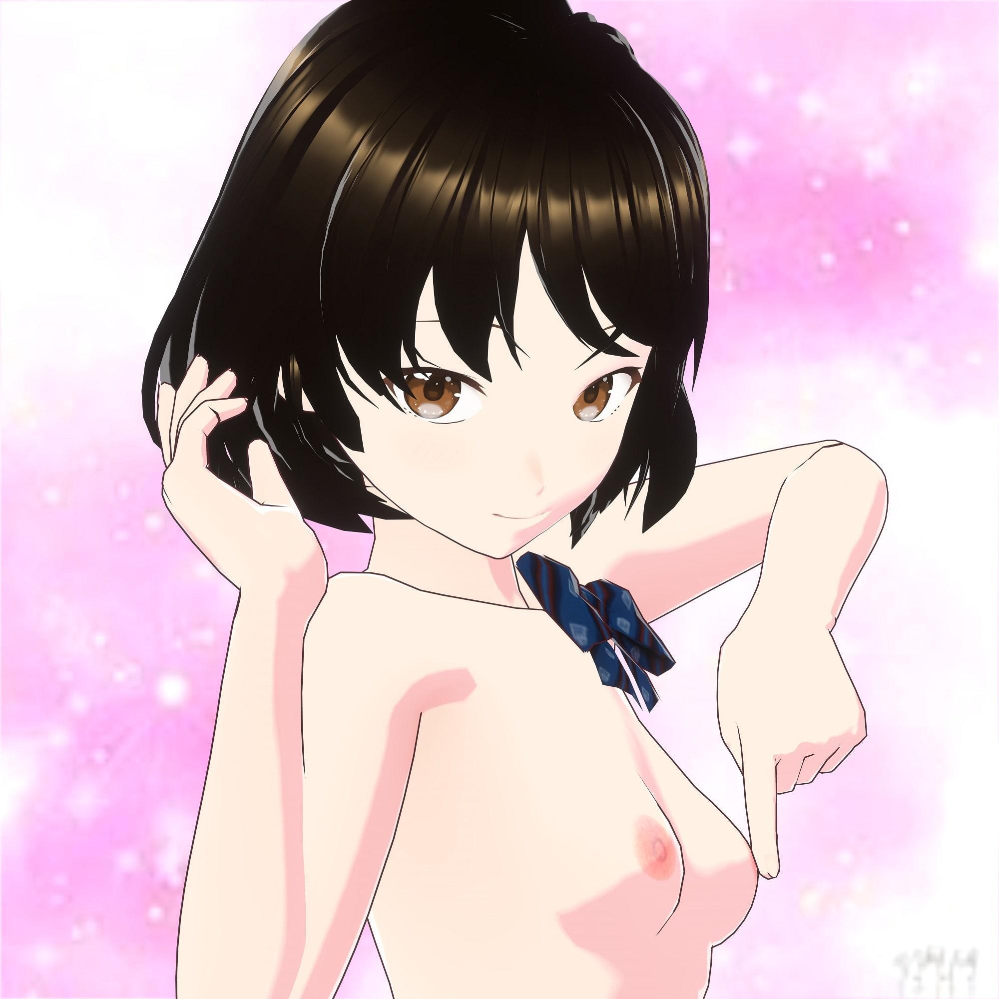 【新VRoid正式版用】 女性素体向け体型テクスチャ 『裸体』 & オマケ(8K高精細画質美少女ヌード破廉恥イラスト集20枚以上)