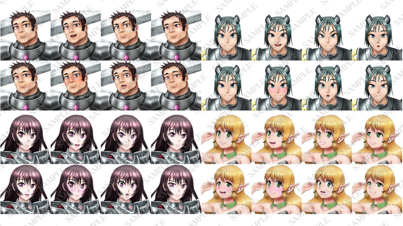 ファンタジーキャラクター立ち絵素材集1【ゲーム・TRPG】