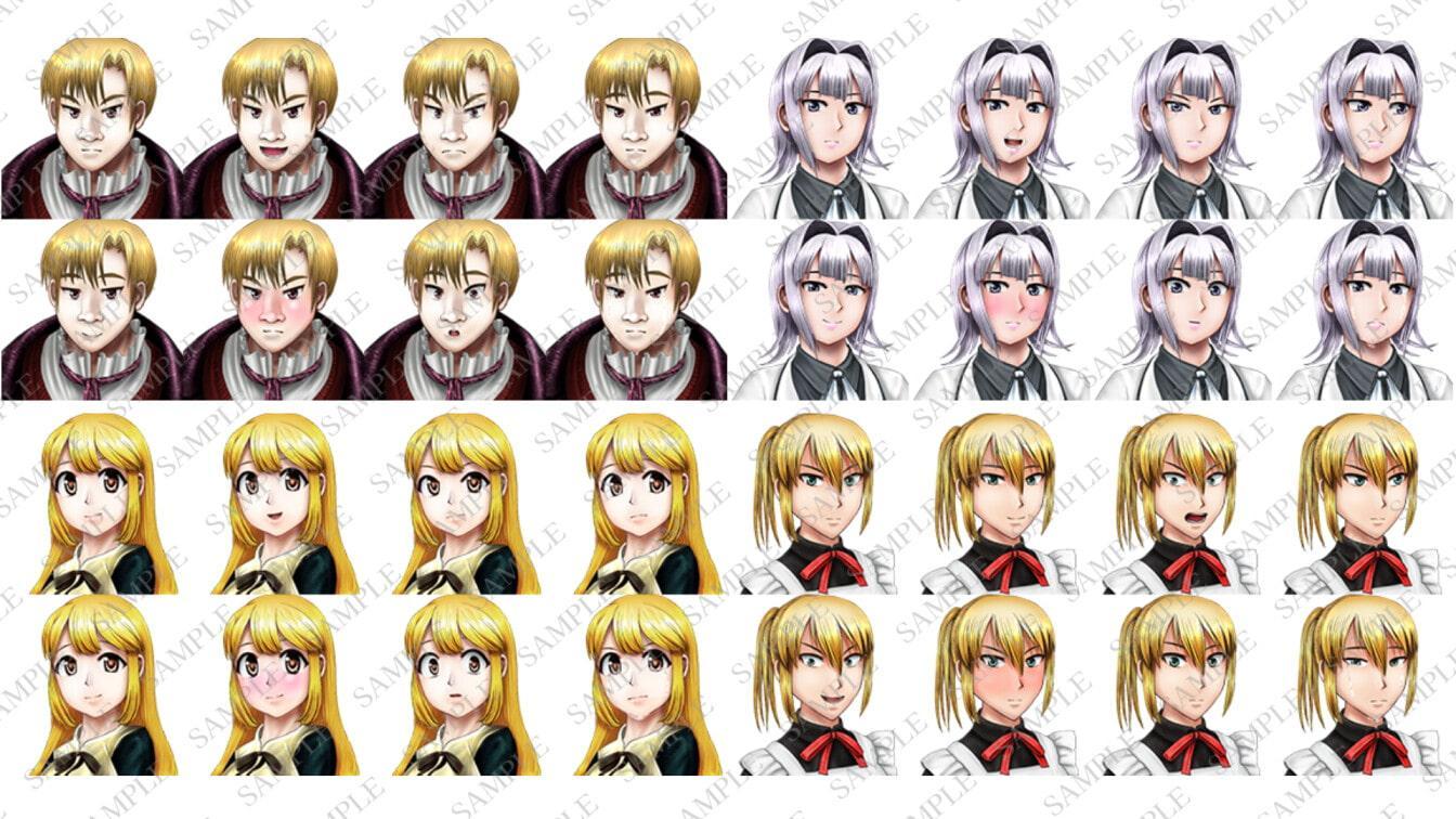 ファンタジーキャラクター立ち絵素材集1【ゲーム・TRPG】