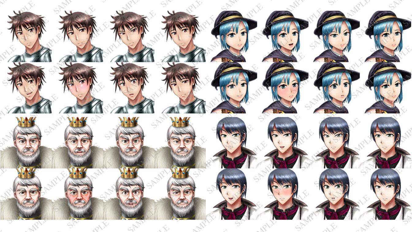 ファンタジーキャラクター立ち絵素材集1【ゲーム・TRPG】