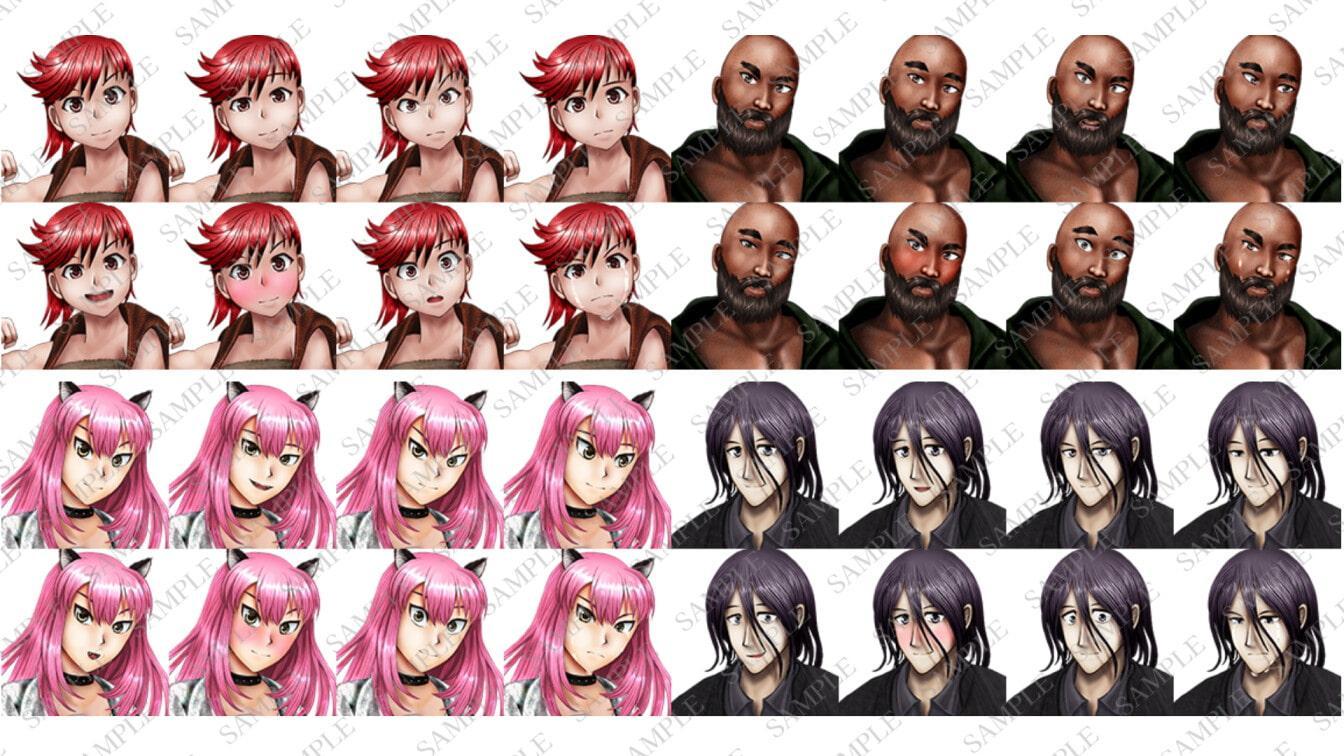 ファンタジーキャラクター立ち絵素材集1【ゲーム・TRPG】