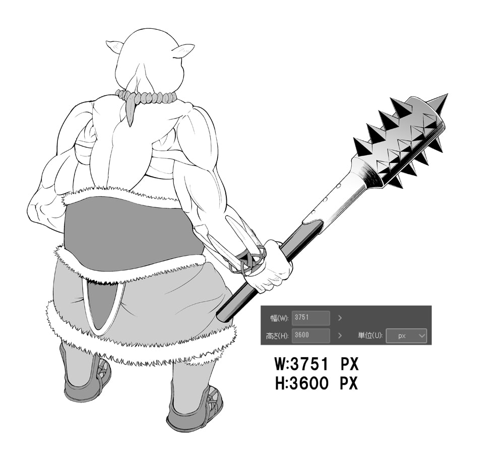 素材をどうぞ『オークモブ2』