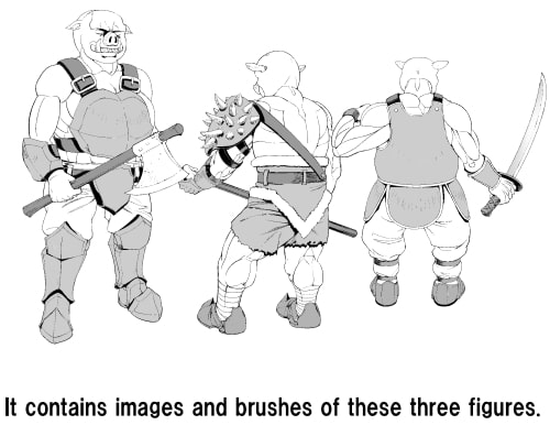 素材をどうぞ『オークモブ3』