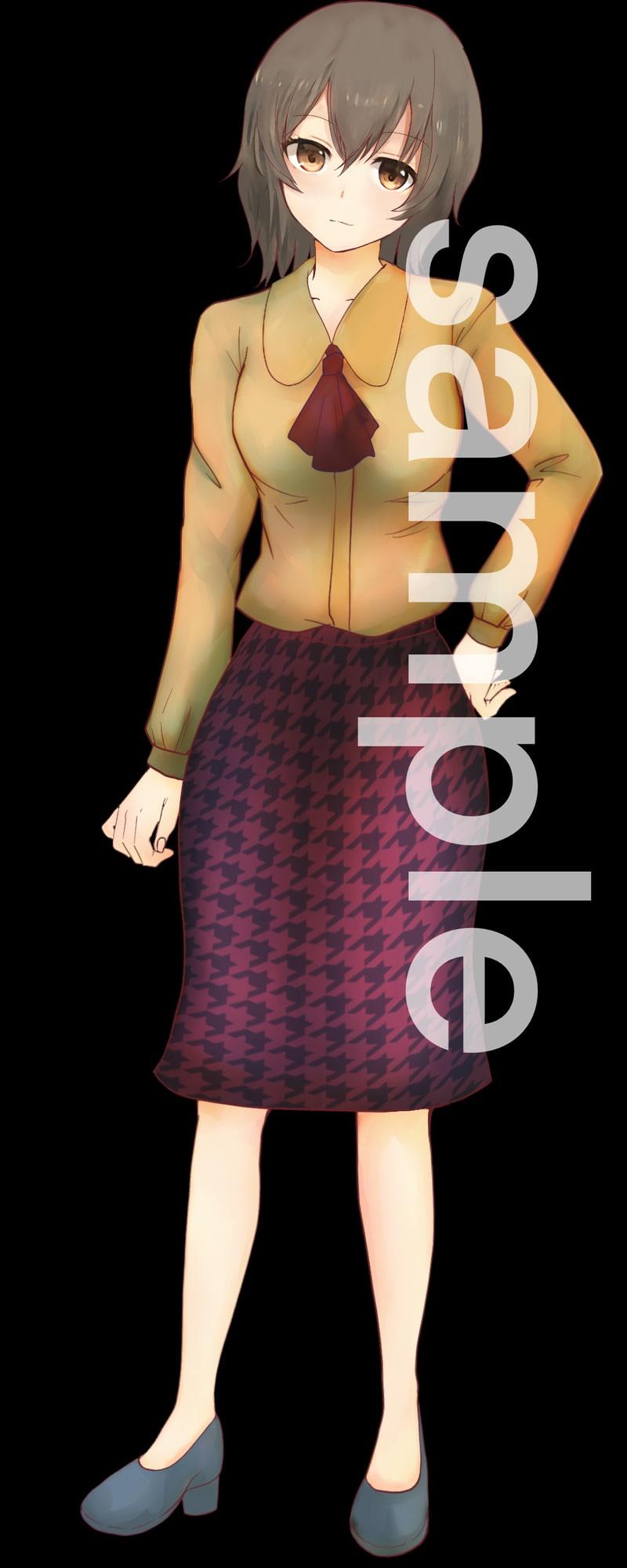 教師・OL風立ち絵8