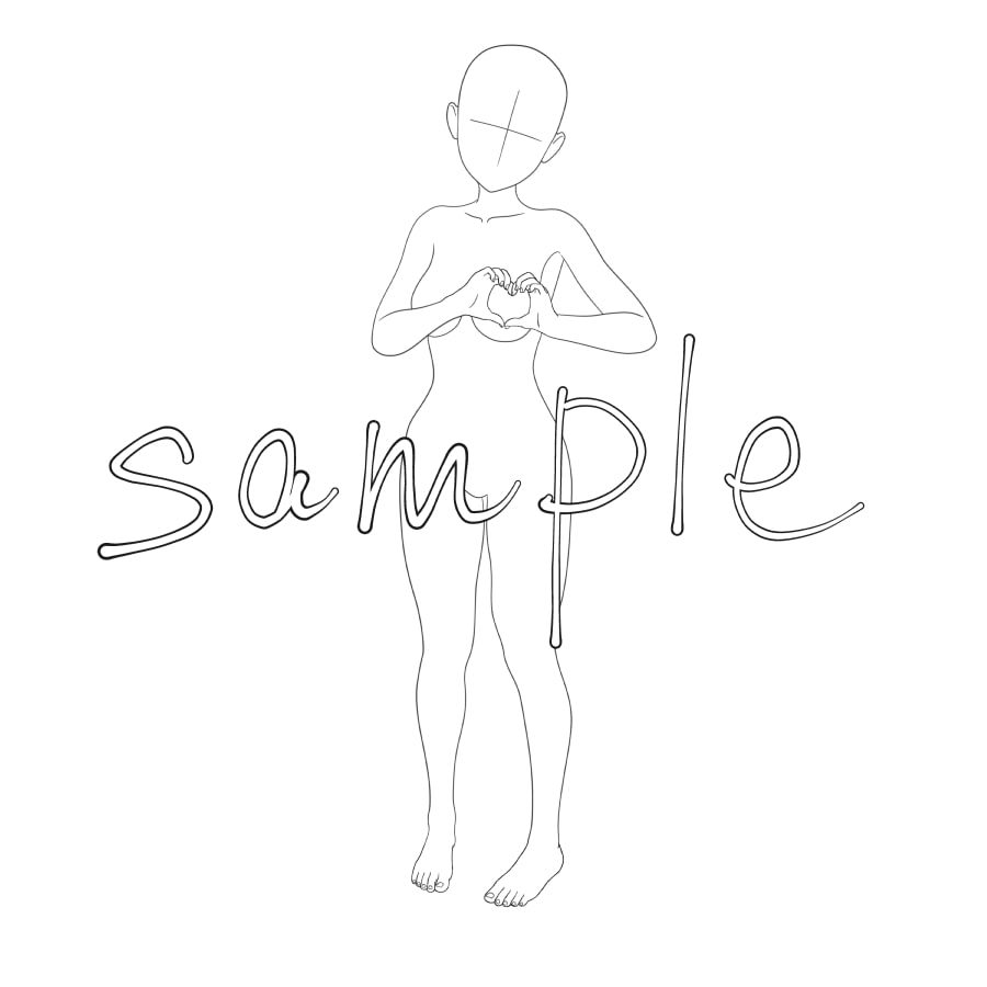 ポーズイラスト集 No.4