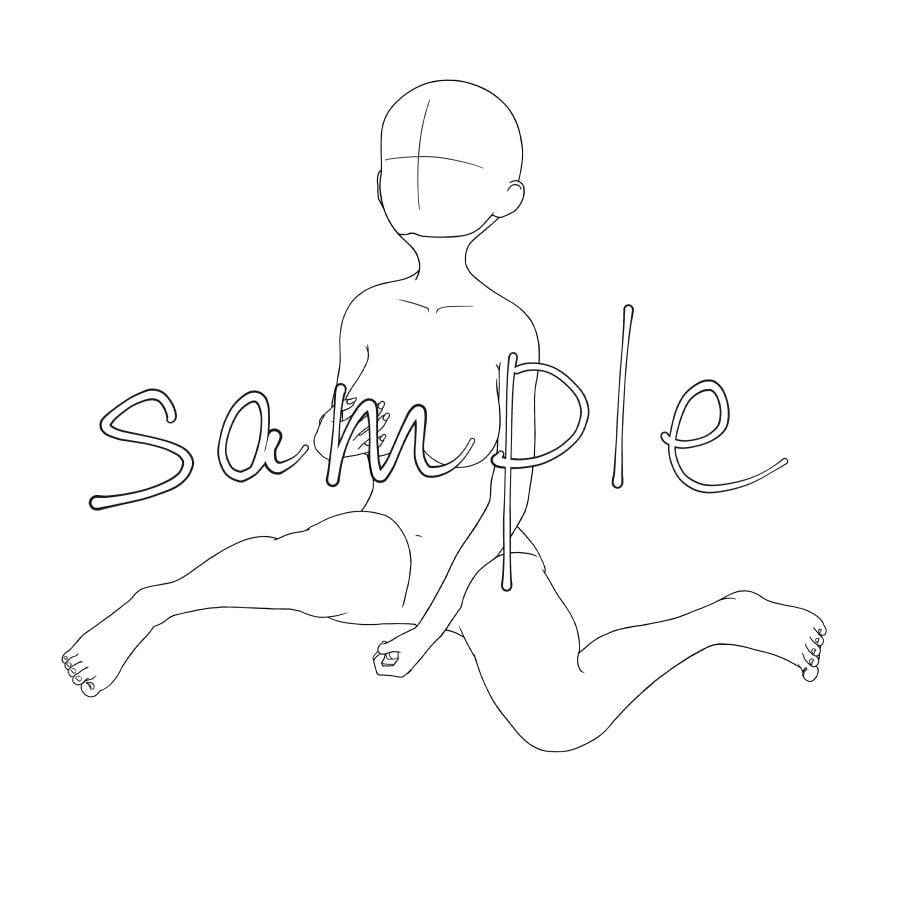 ポーズイラスト集 No.4