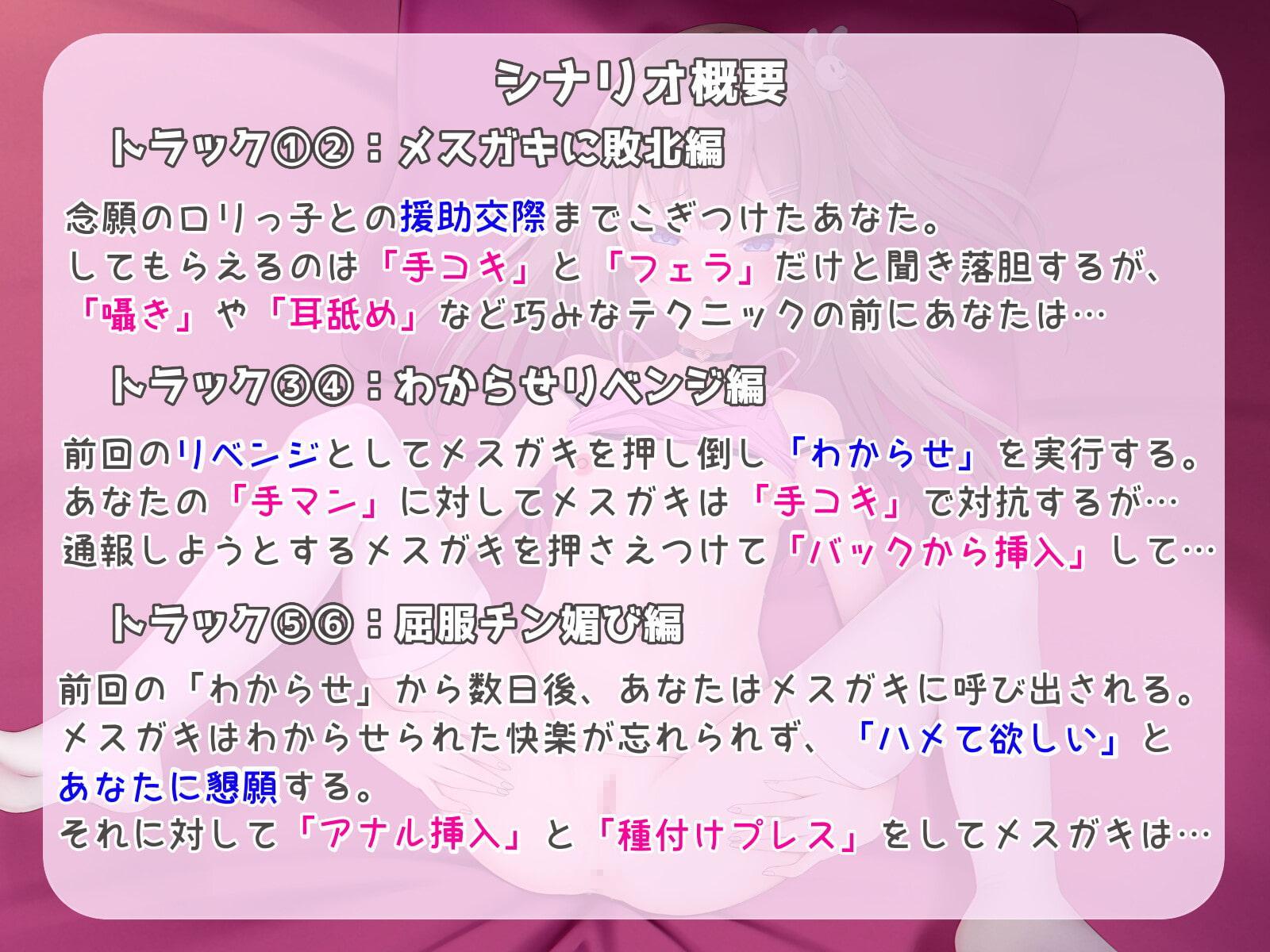 【サークル開設記念30%off!】【オホ声】生意気援交メスガキにわからせリベンジ!【イラスト差分あり】