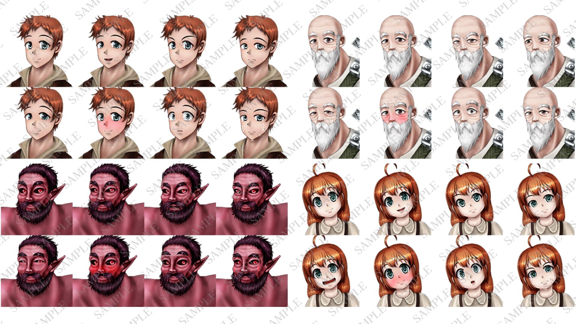 ファンタジーキャラクター立ち絵素材集2【ゲーム・TRPG】