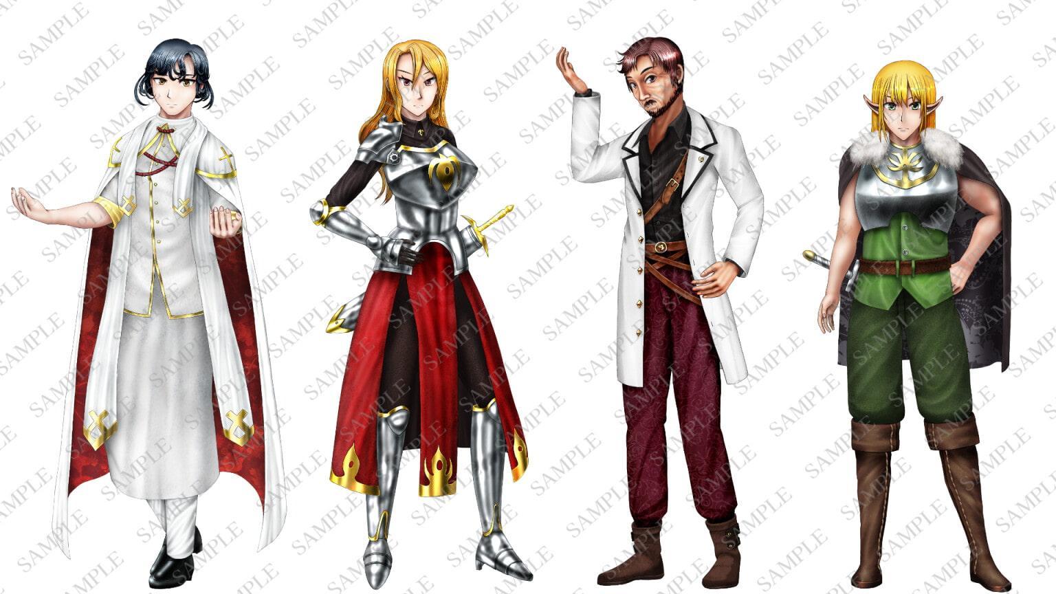 ファンタジーキャラクター立ち絵素材集2【ゲーム・TRPG】