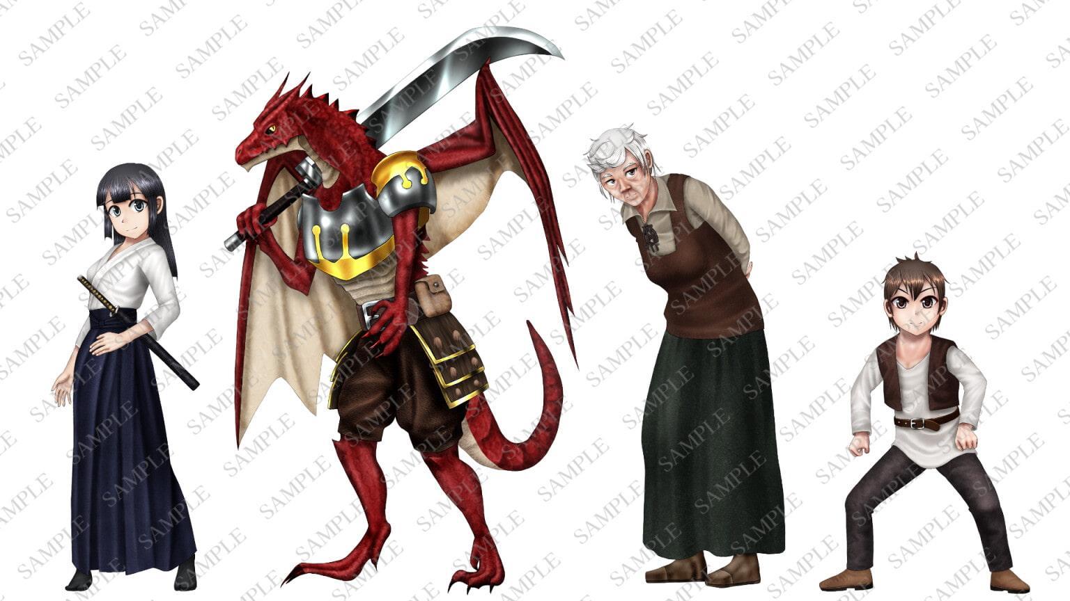 ファンタジーキャラクター立ち絵素材集2【ゲーム・TRPG】