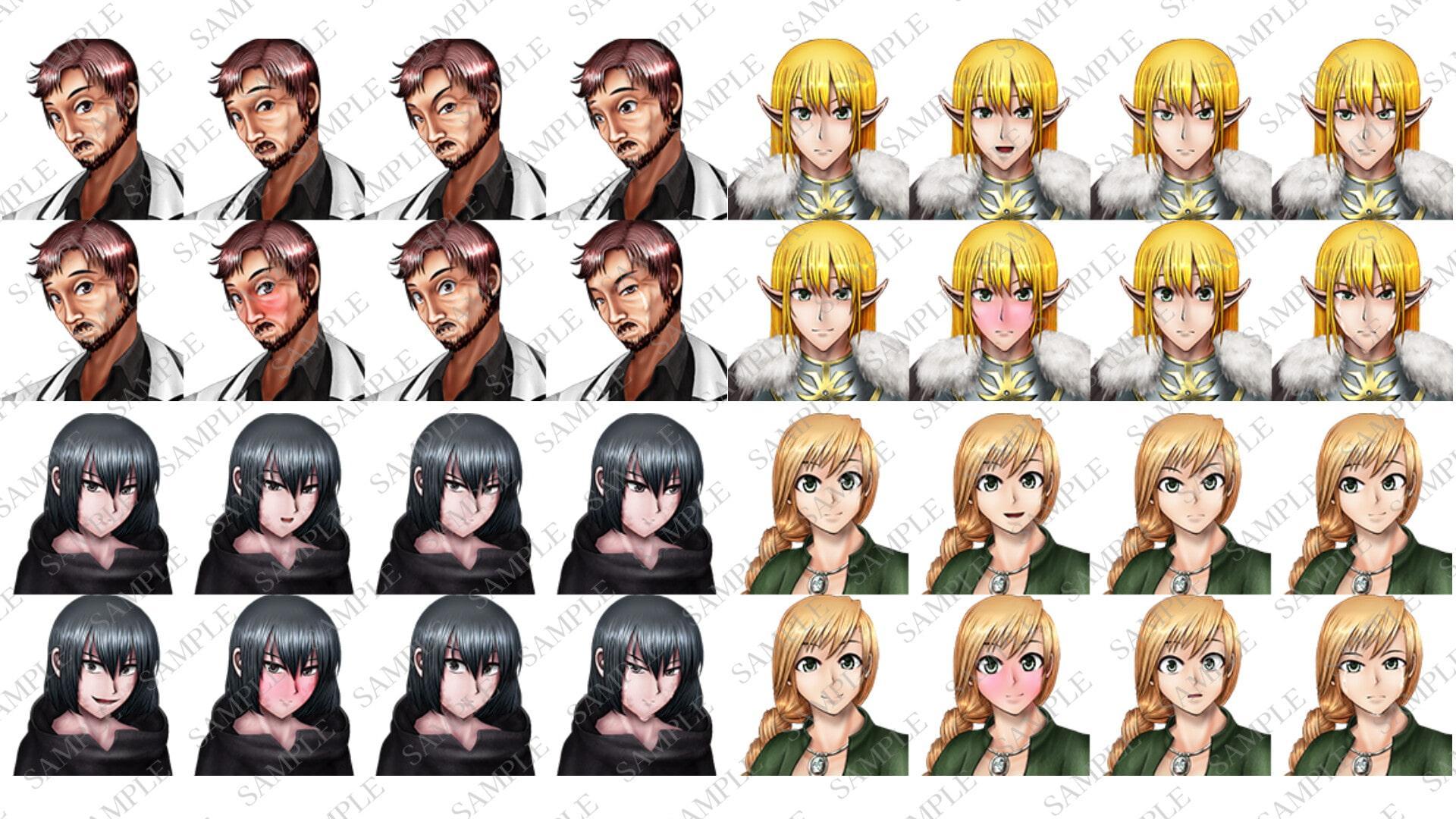 ファンタジーキャラクター立ち絵素材集2【ゲーム・TRPG】