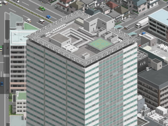 超高密度オフィス街ビルセットA