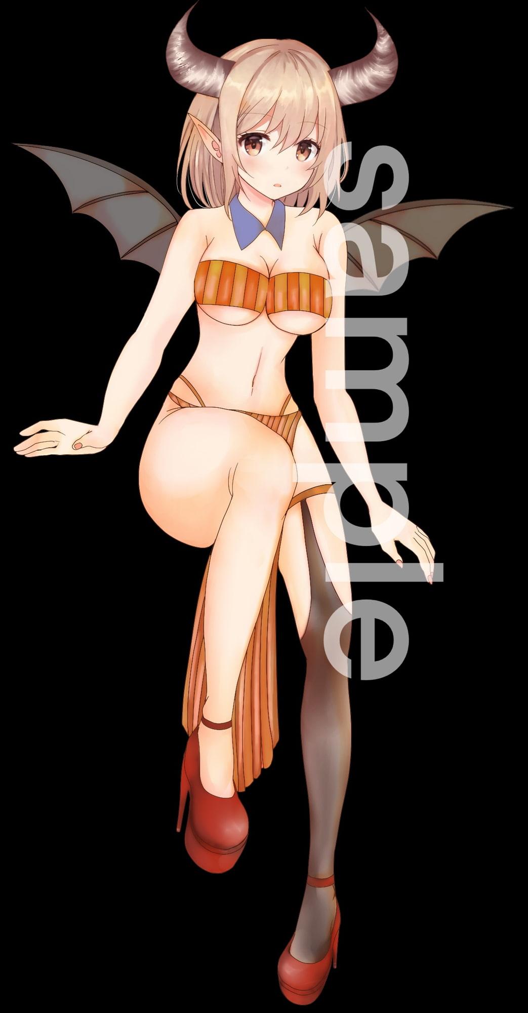 悪魔(サキュバス)立ち絵4