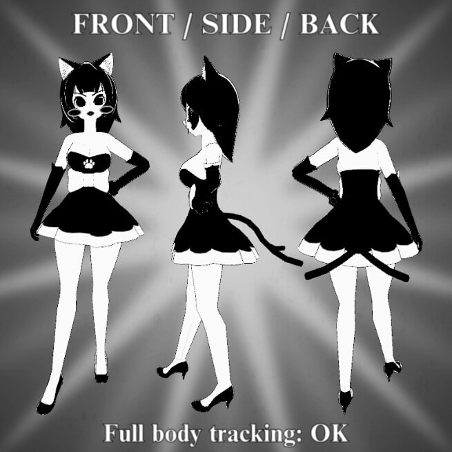 Inky Cat - オリジナル3Dモデル