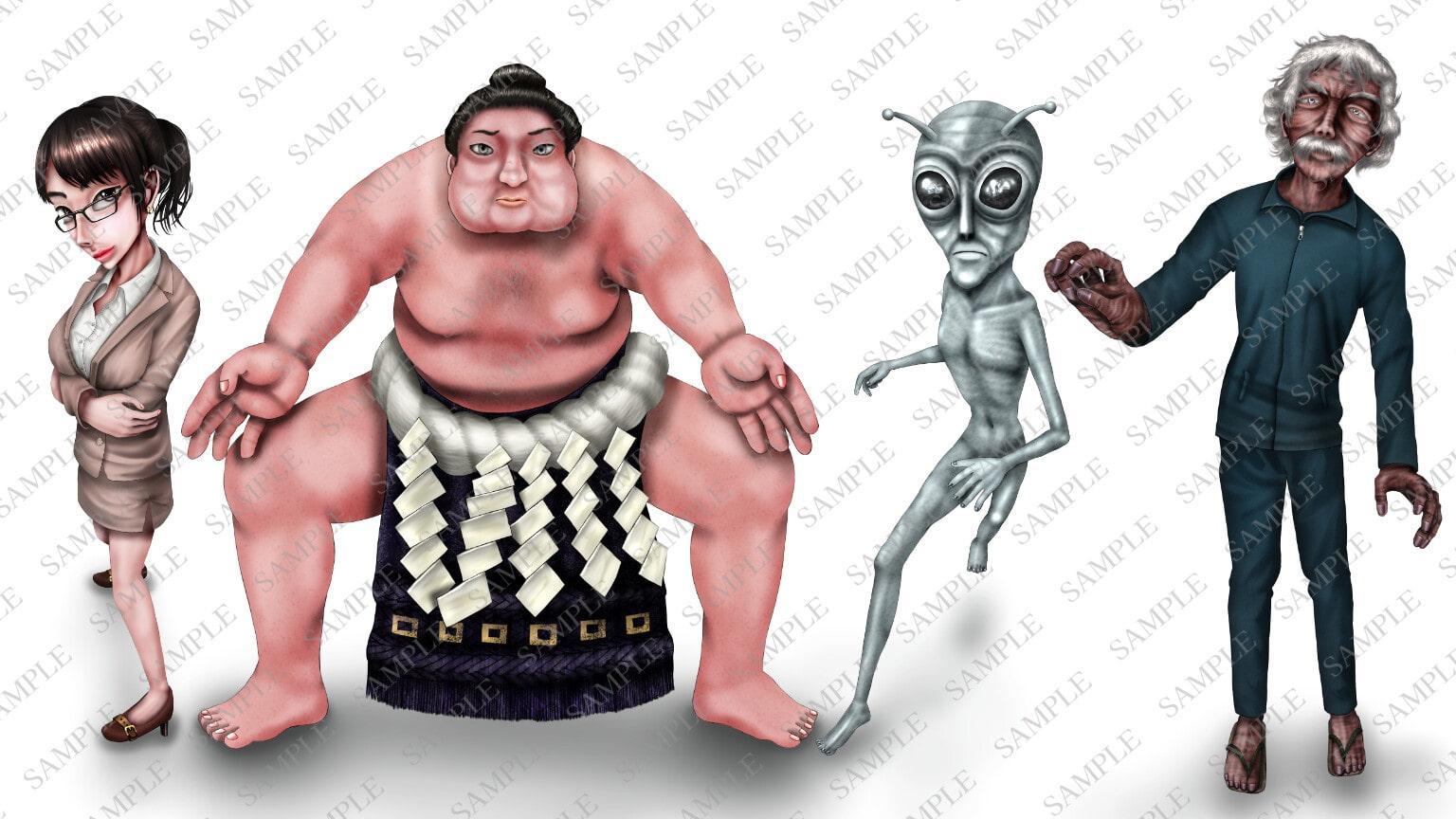 キャラクター徳袋【敵・立ち絵】