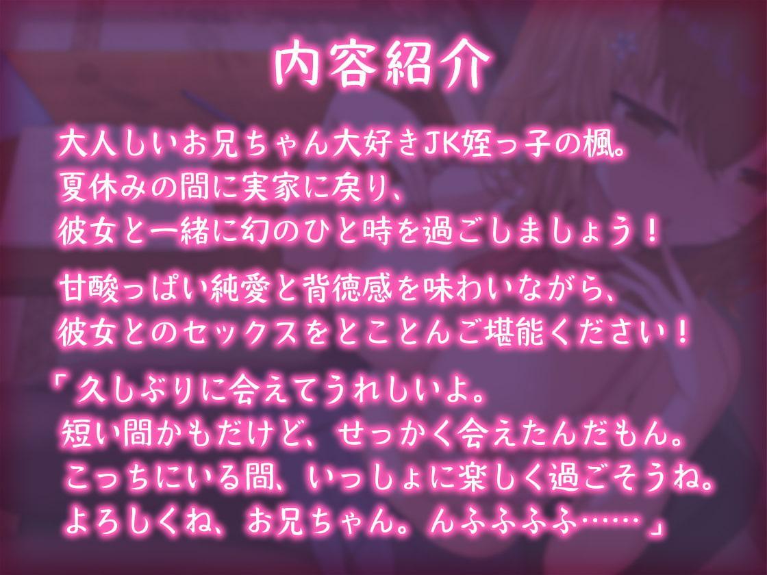 【青春純愛妄想系】姪っ子JKと過ごす甘々夏休み～背徳の初体験と忘れ得ぬ日々～