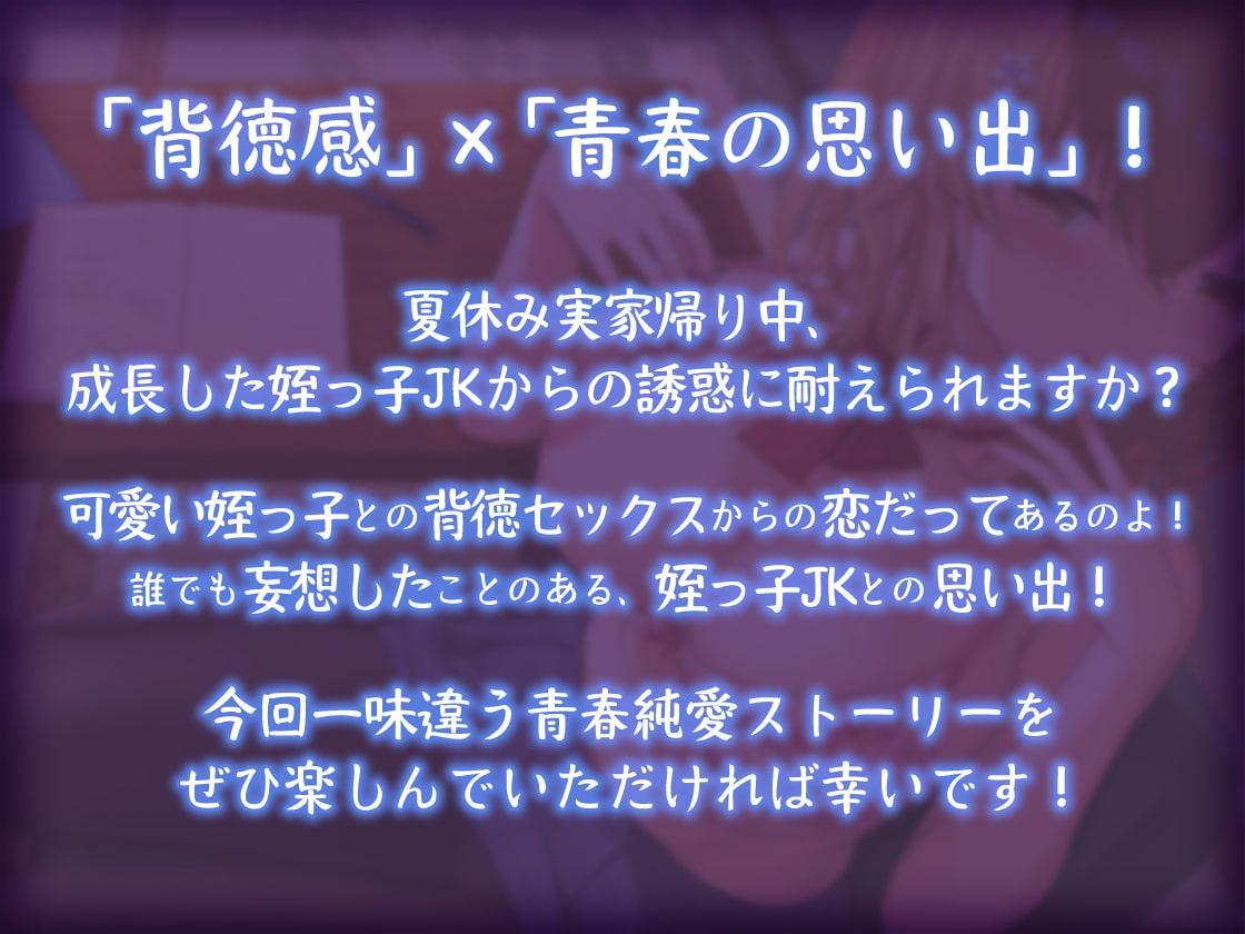 【青春純愛妄想系】姪っ子JKと過ごす甘々夏休み～背徳の初体験と忘れ得ぬ日々～