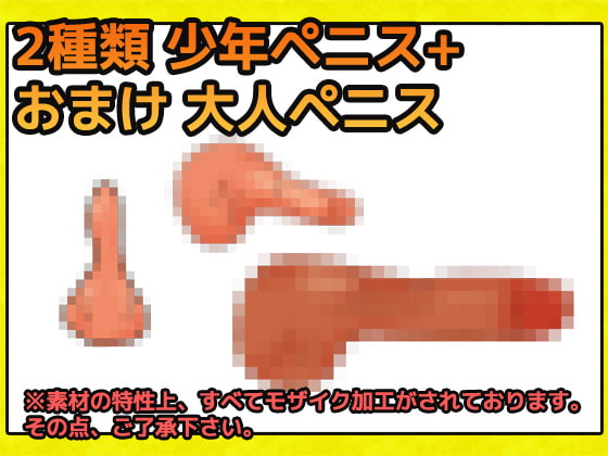 少年ペニス・粗ちん画像素材～商用成人利用OKの著作権フリー