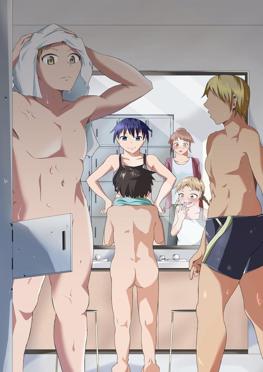 覗き見る女子たち ～男子更衣室編～