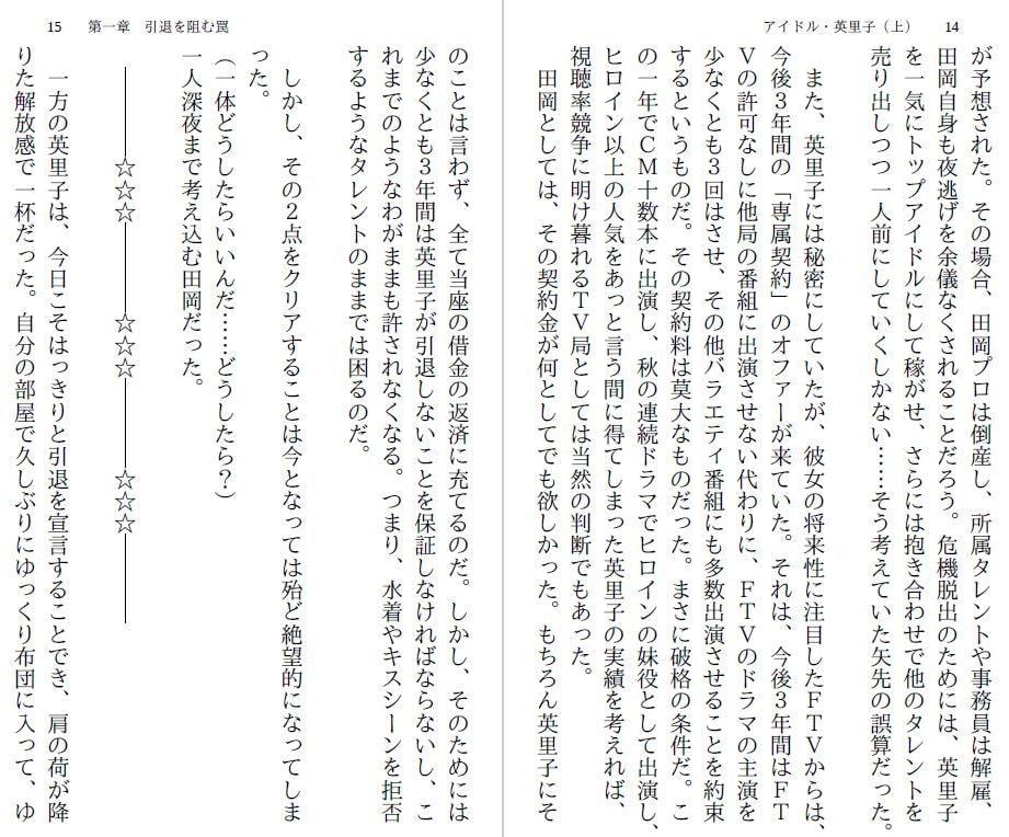 アイドル・英里子(上)～羞恥露出調教～